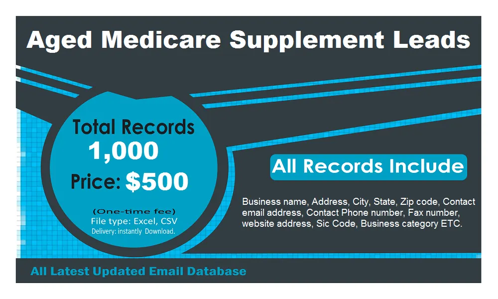 Aged Medicare Supplement Leads