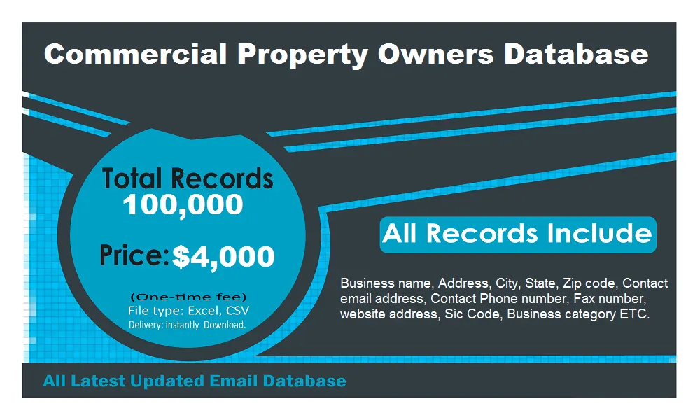 Commercial Property Owners Contact List