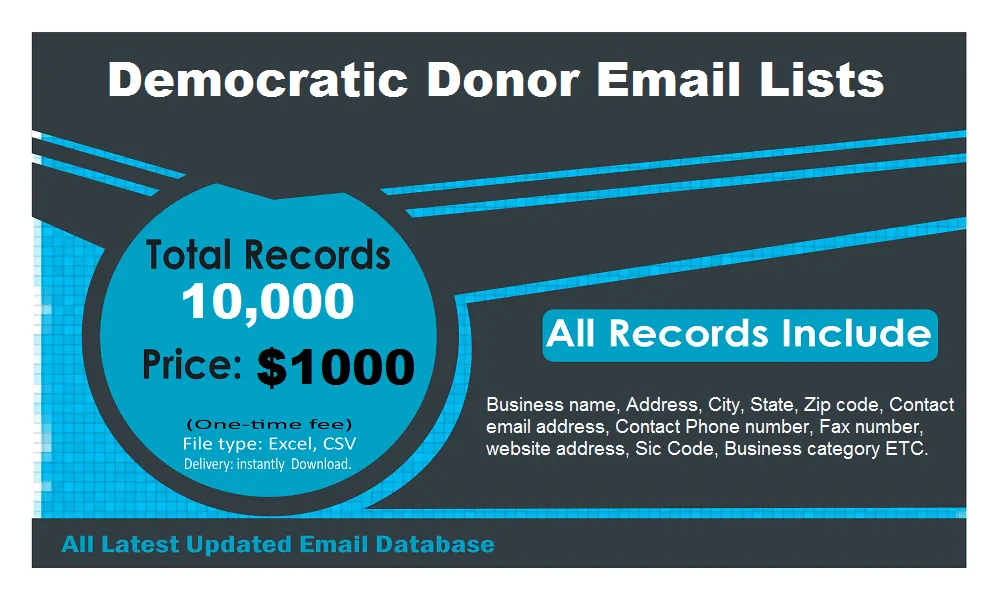 Democratic Donor Contact List