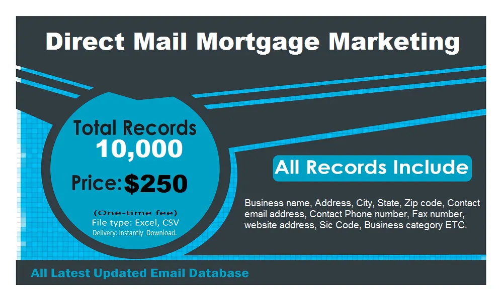 Direct Mail Mortgage Contact List