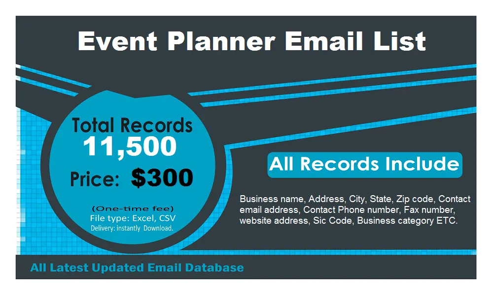 Event Planner Contact List