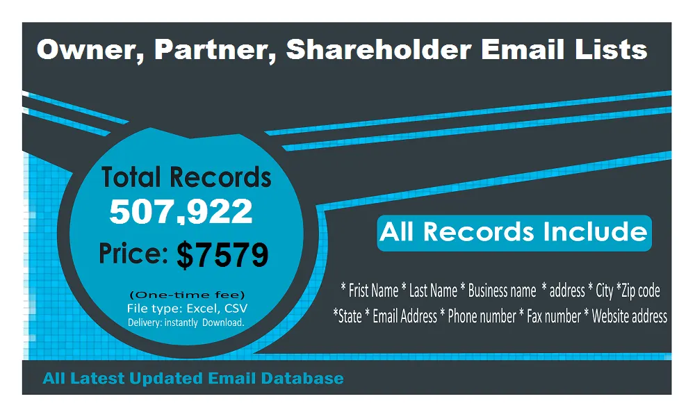 Owner Partner Shareholder Email Contact