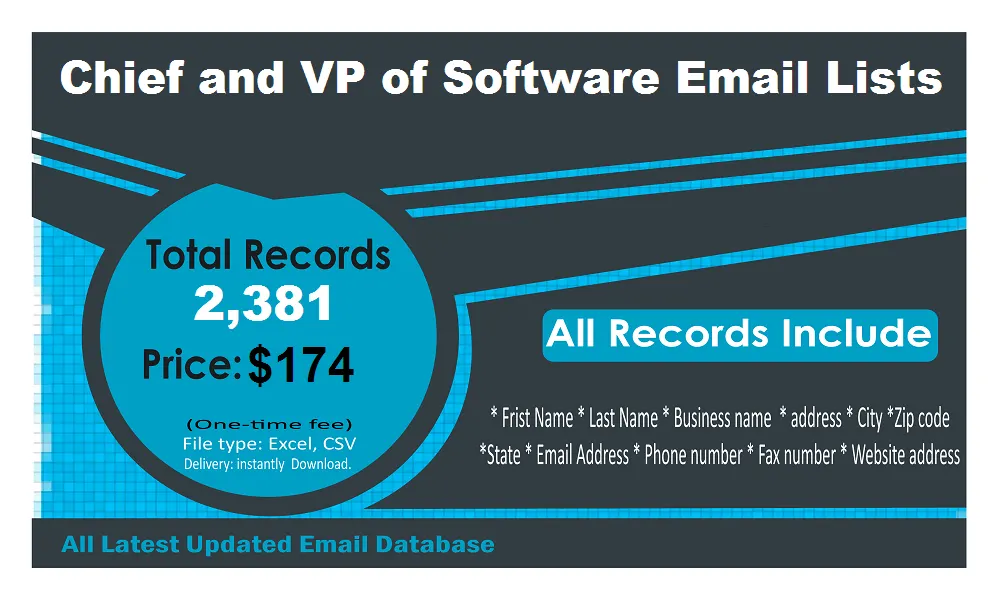 VP Software Email List