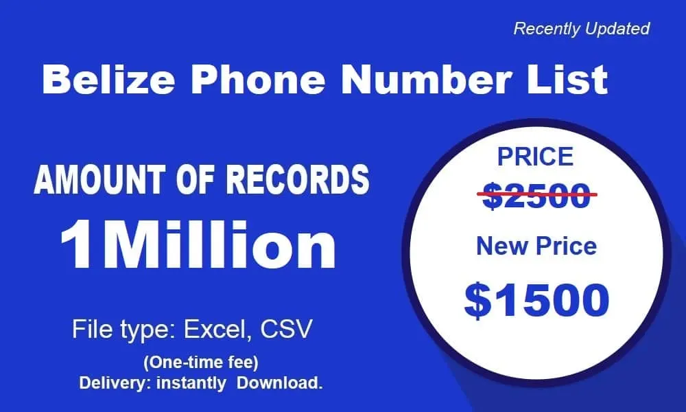 Belize Phone Number List