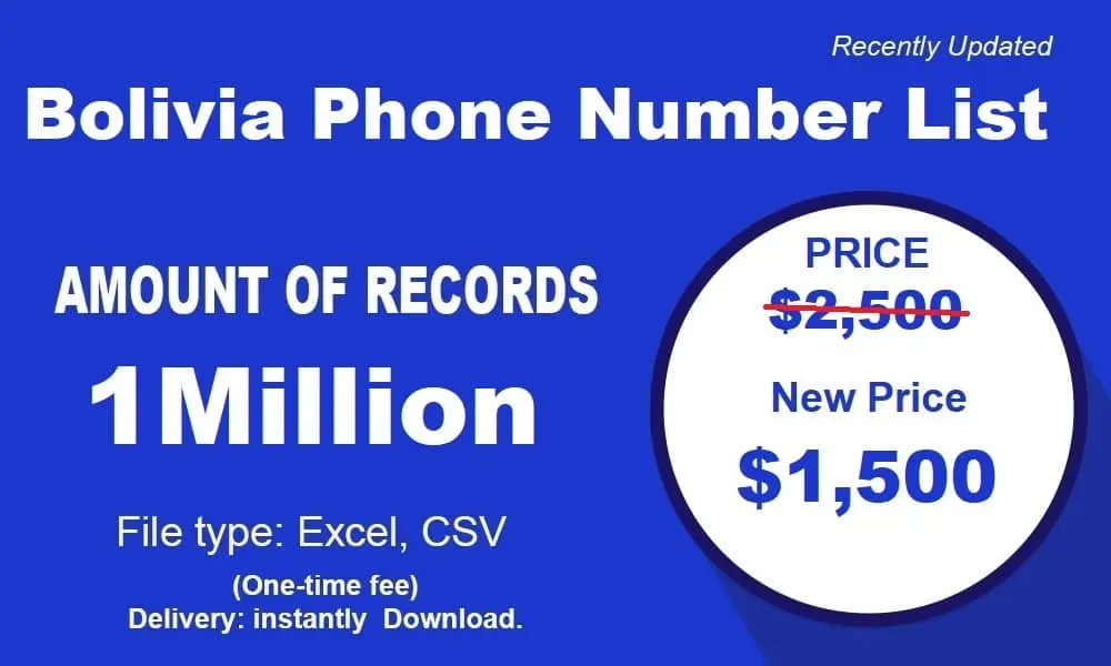 Bolivia Phone Number List