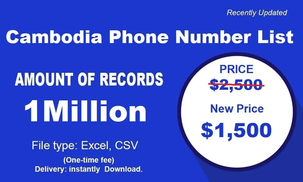 Cambodia Phone Number List