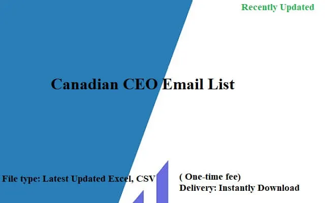 Canadian CEO Email List