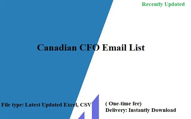 Canadian CFO Email List