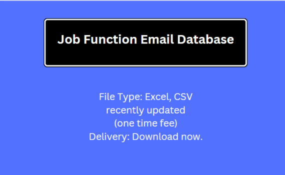 Job Function Email Database