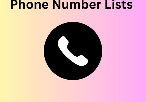 Phone Number Lists