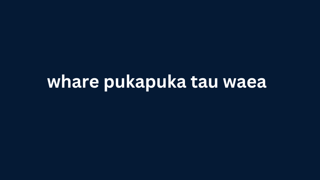 whare pukapuka tau waea