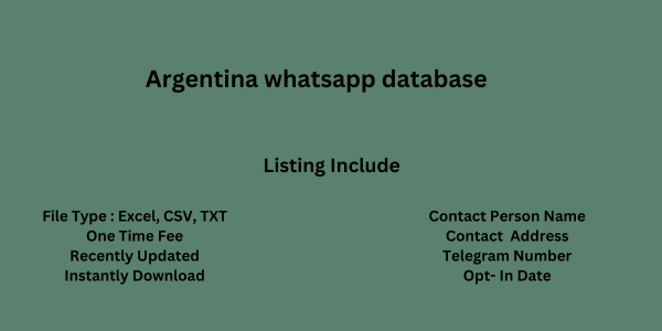 Argentina whatsapp database