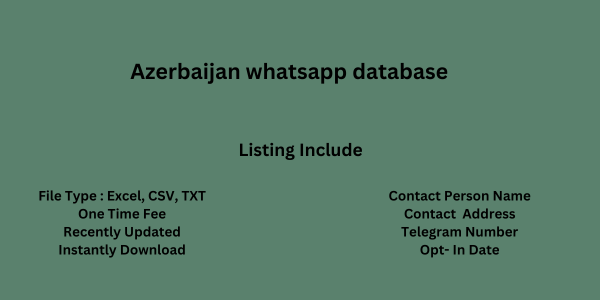 Azerbaijan whatsapp database