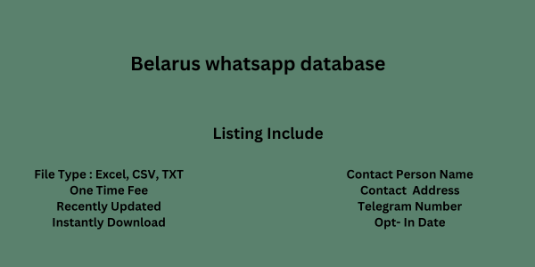 Belarus whatsapp database