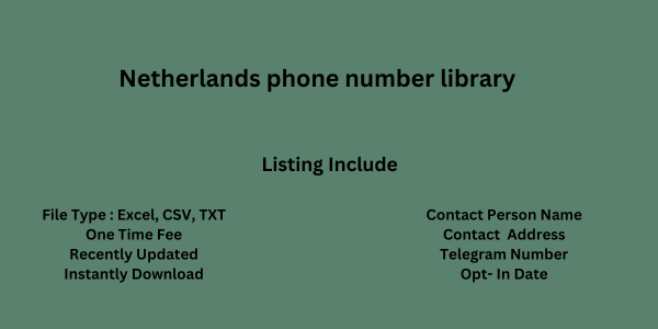 Netherlands phone number library