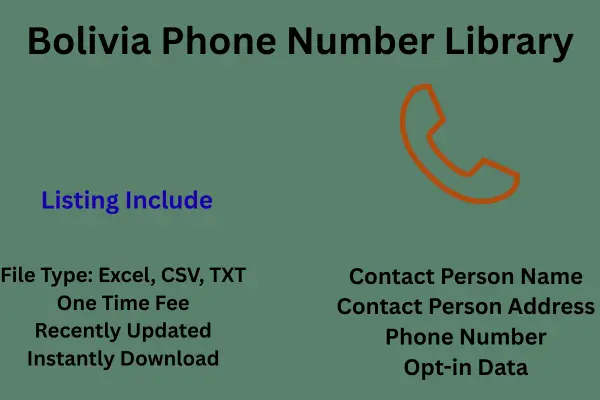 Bolivia phone number library