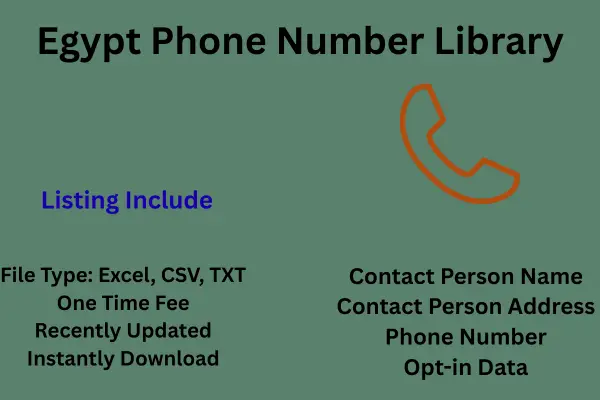 Egypt phone number library