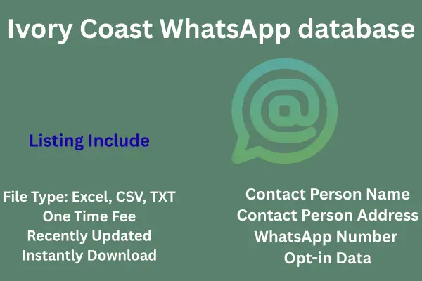 Ivory Coast WhatsApp database