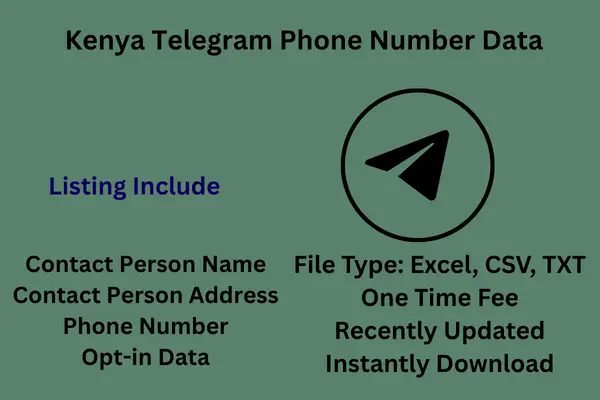 Kenya telegram phone number data