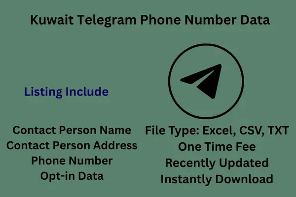 Kuwait telegram phone number data