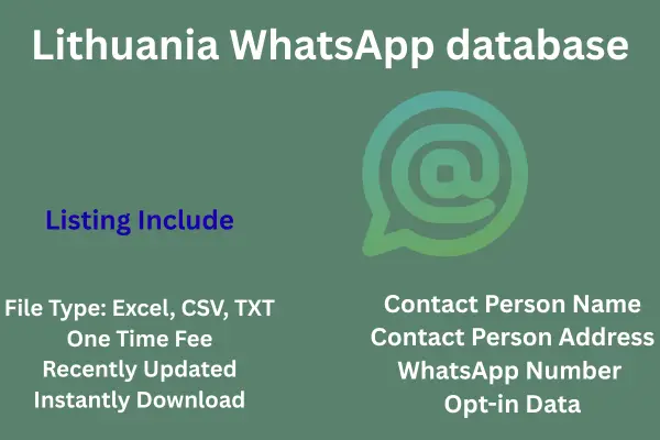 Lithuania WhatsApp database
