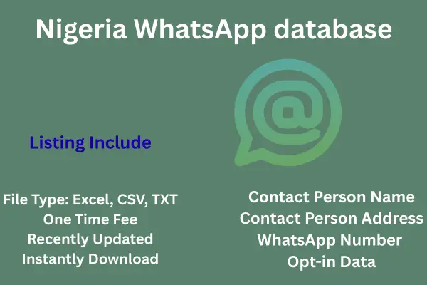 Nigeria WhatsApp database