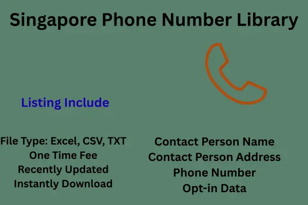 Singapore phone number library